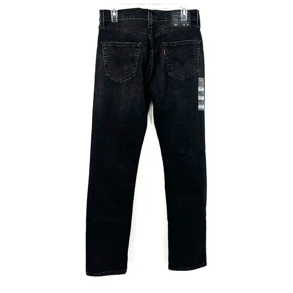 Levis Size 30x32 Jeans Black 511‎ Slim Stretch Straight Leg Casual Denim NWOT - Picture 2 of 6